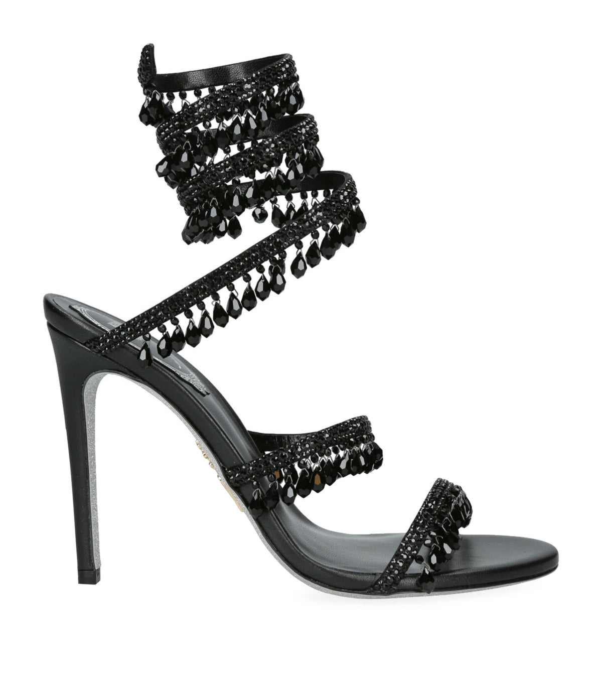 René Caovilla Satin Chandelier Sandals 105