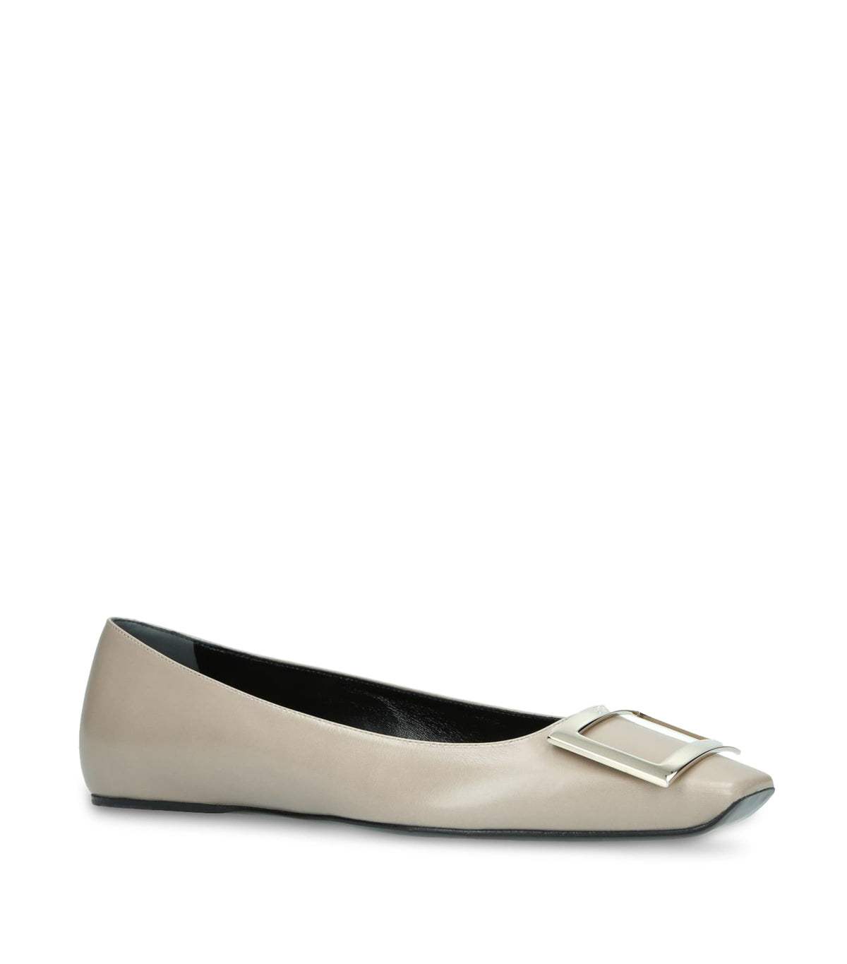 Roger Vivier Leather Quadrata Trompette Flats