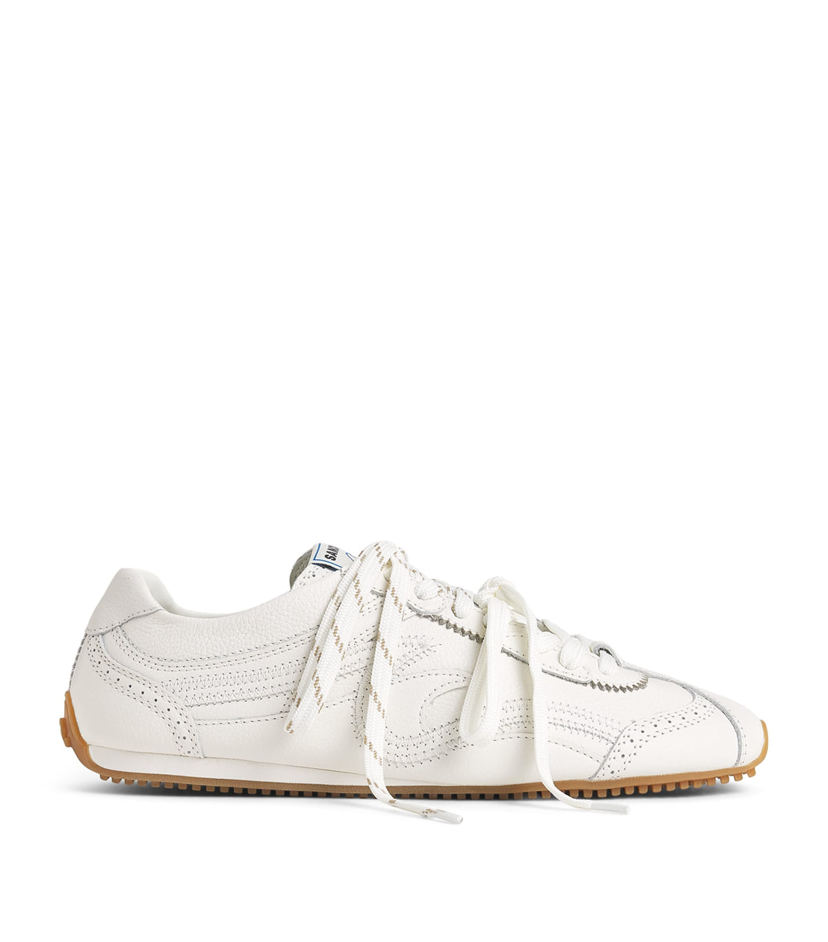 Sandro Paris Leather Light Wave Sneakers