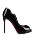 Christian Louboutin Hot Chick Alta Patent Leather Peep Toe Pumps 120
