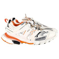 Balenciaga White Polyurethane Chunky Sneakers - White/Orange