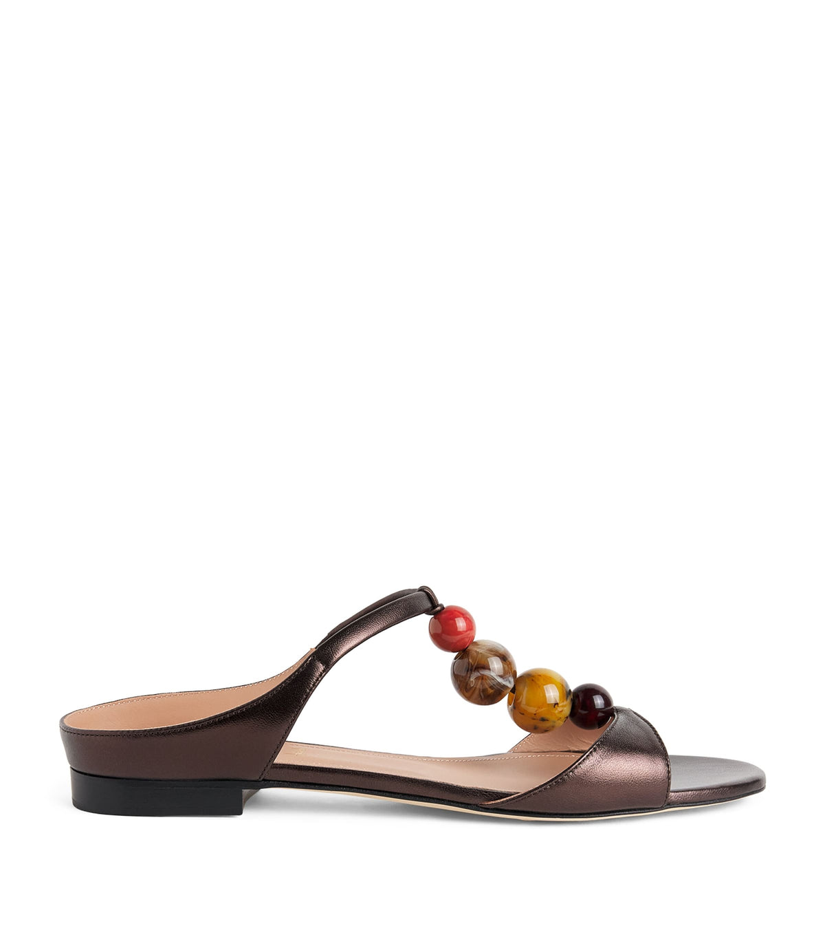 Malone Souliers Metallic Leather Lena Sandals