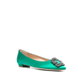 Manolo Blahnik Ronconaflat Ballerinas - Green