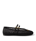 Prada Mesh Triangle Ballet Flats
