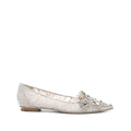 René Caovilla Cinderella 110mm Slingback Pump - Silver/Beige