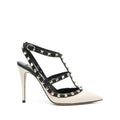 Valentino Garavani Rockstud Kidskin Pumps 100mm - Ivory/Cream