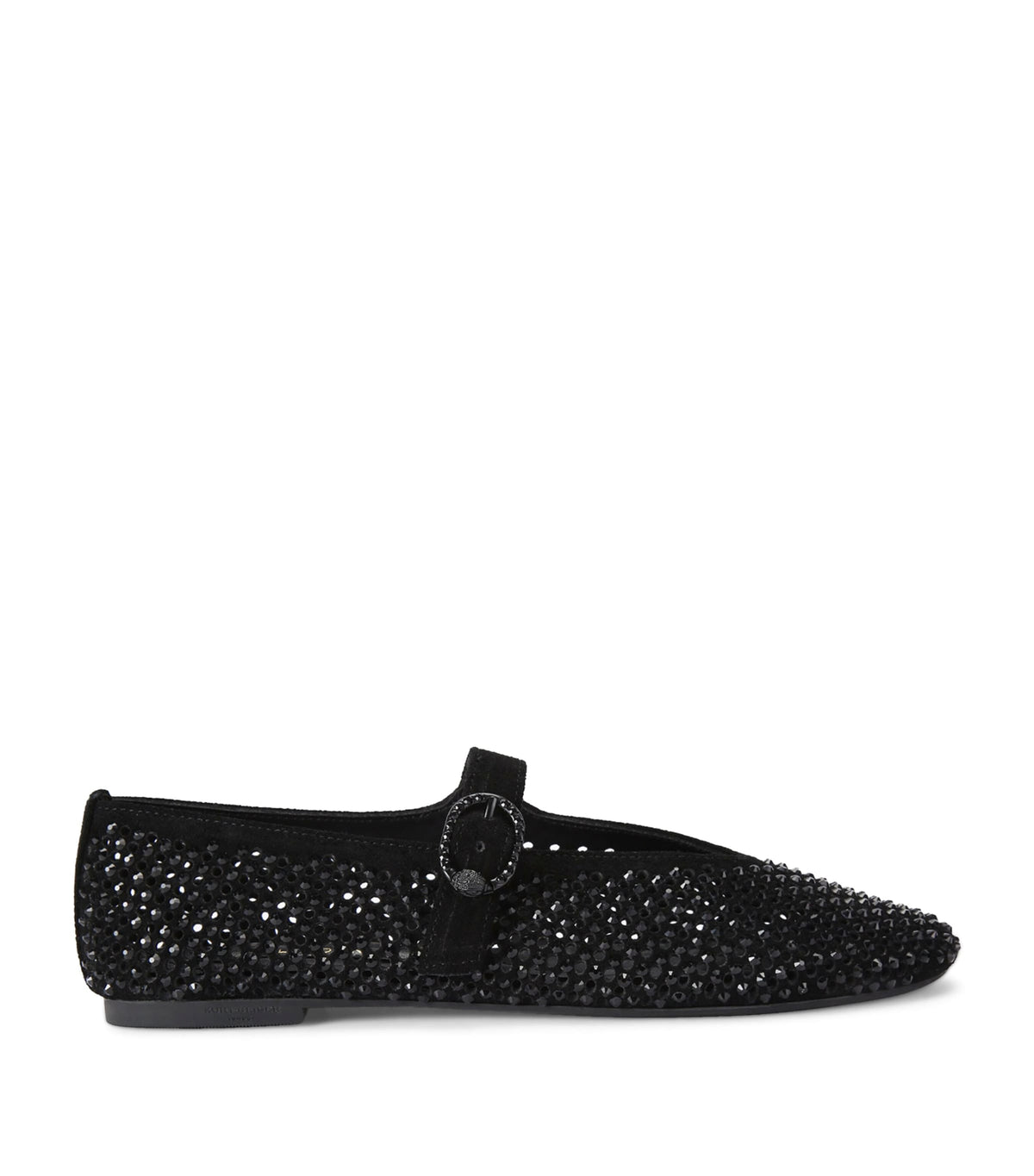 Kurt Geiger London Suede Embellished Mayfair Ballet Flats