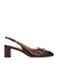 Tod's Leather Barretta Slingback Pumps 50