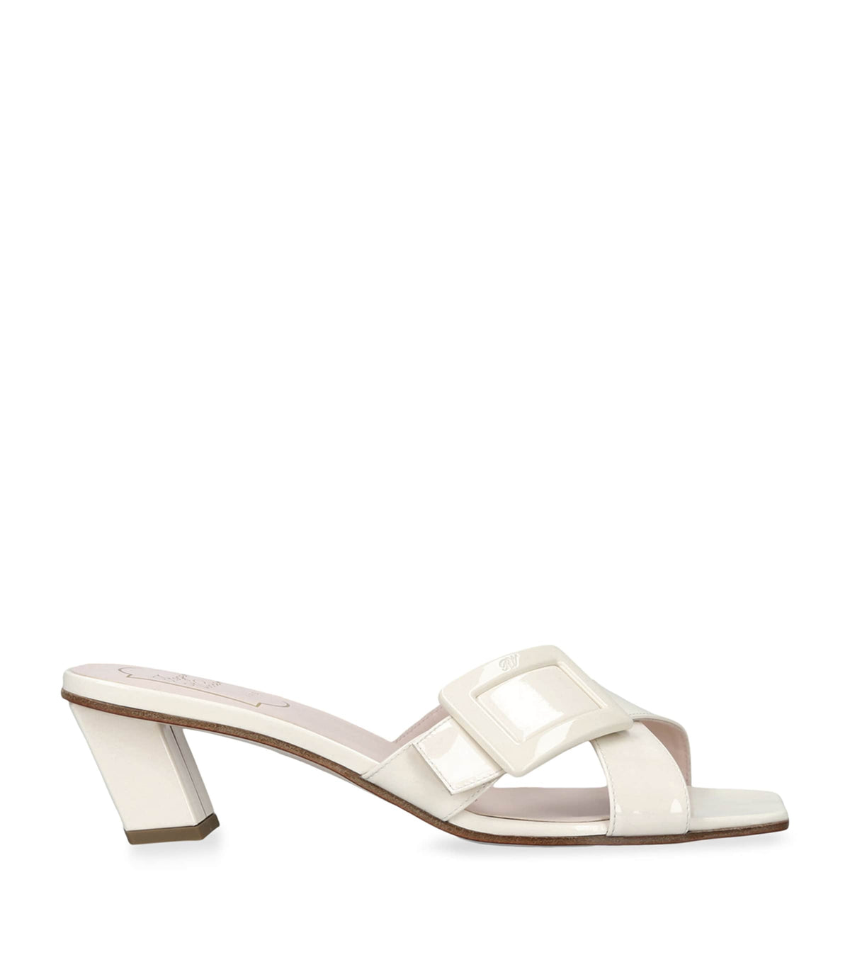 Roger Vivier Leather Belle Vivier Mules 45