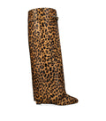 Givenchy Leopard-Print Shark Pinch Knee-High Boots 95
