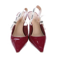 Christian Dior Patent Ribbon J'Adior Slingback 100mm Pump - Burgundy