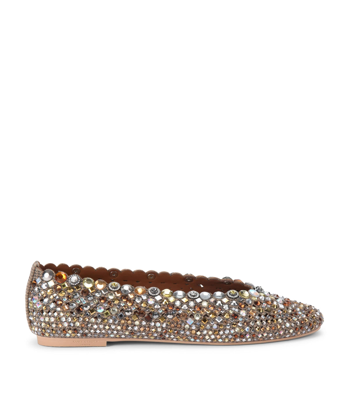 Kurt Geiger London Jewel Perforated Ballet Flats