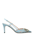 Valentino Garavani Lace VLogo Slingback Pumps 80