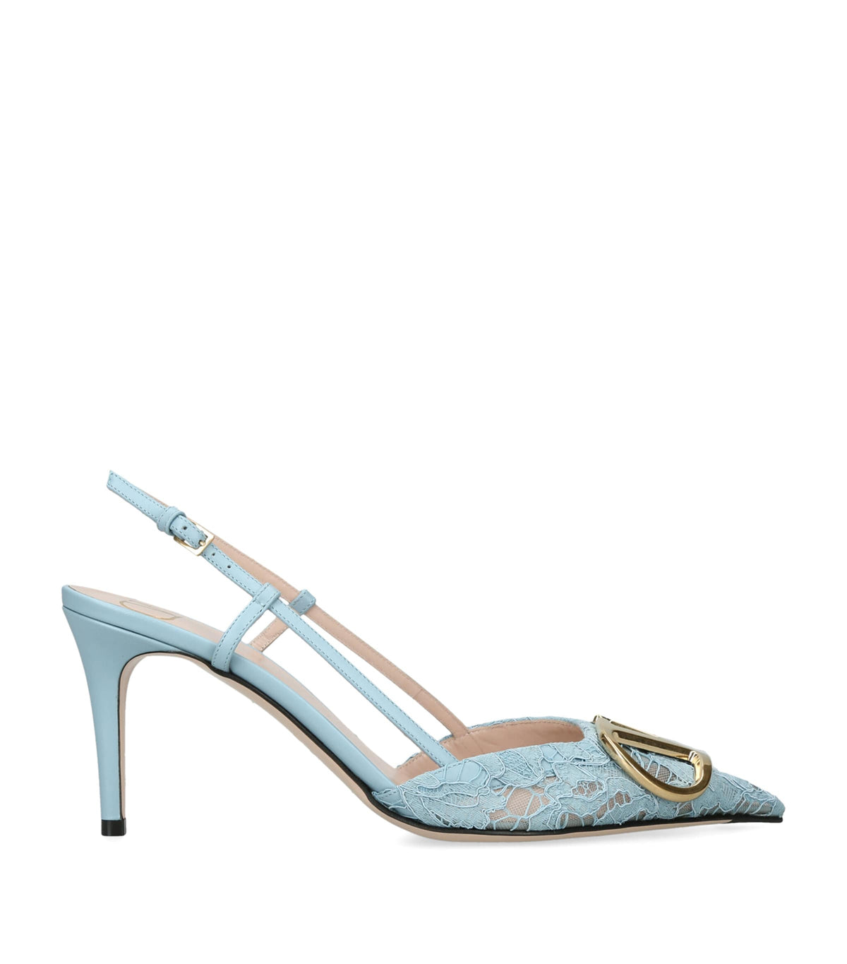 Valentino Garavani Lace VLogo Slingback Pumps 80