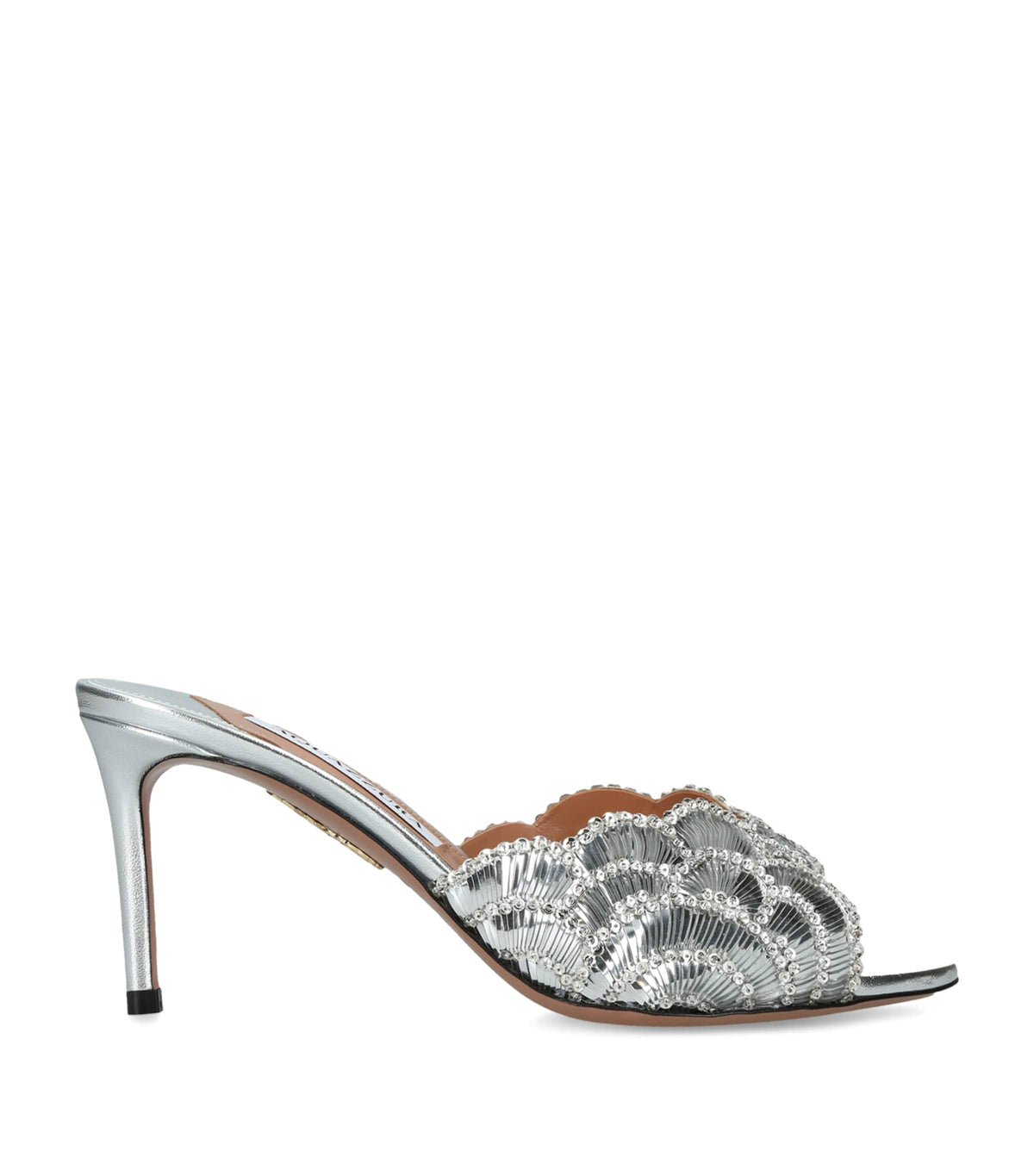 Aquazzura Leather Ce Soir Mules 75