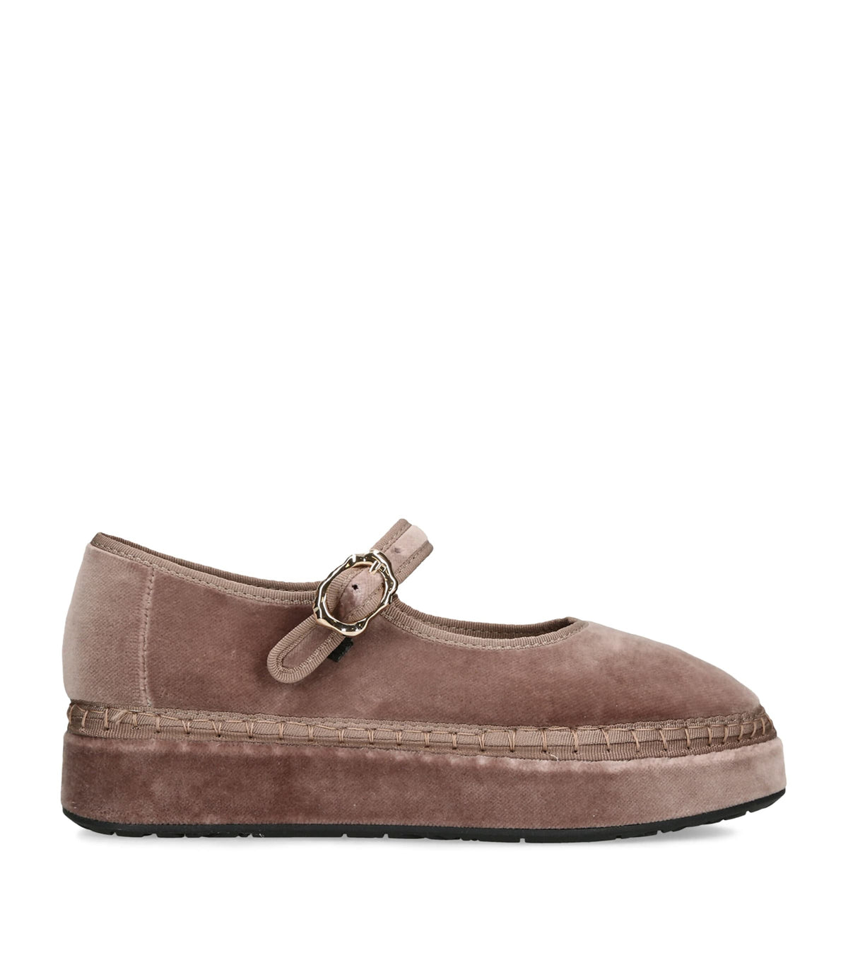 Flabelus Velvet Double Alcmena Mary Janes