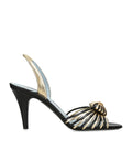 Valentino Garavani Metallic Leather Royal Slingback Heels 85