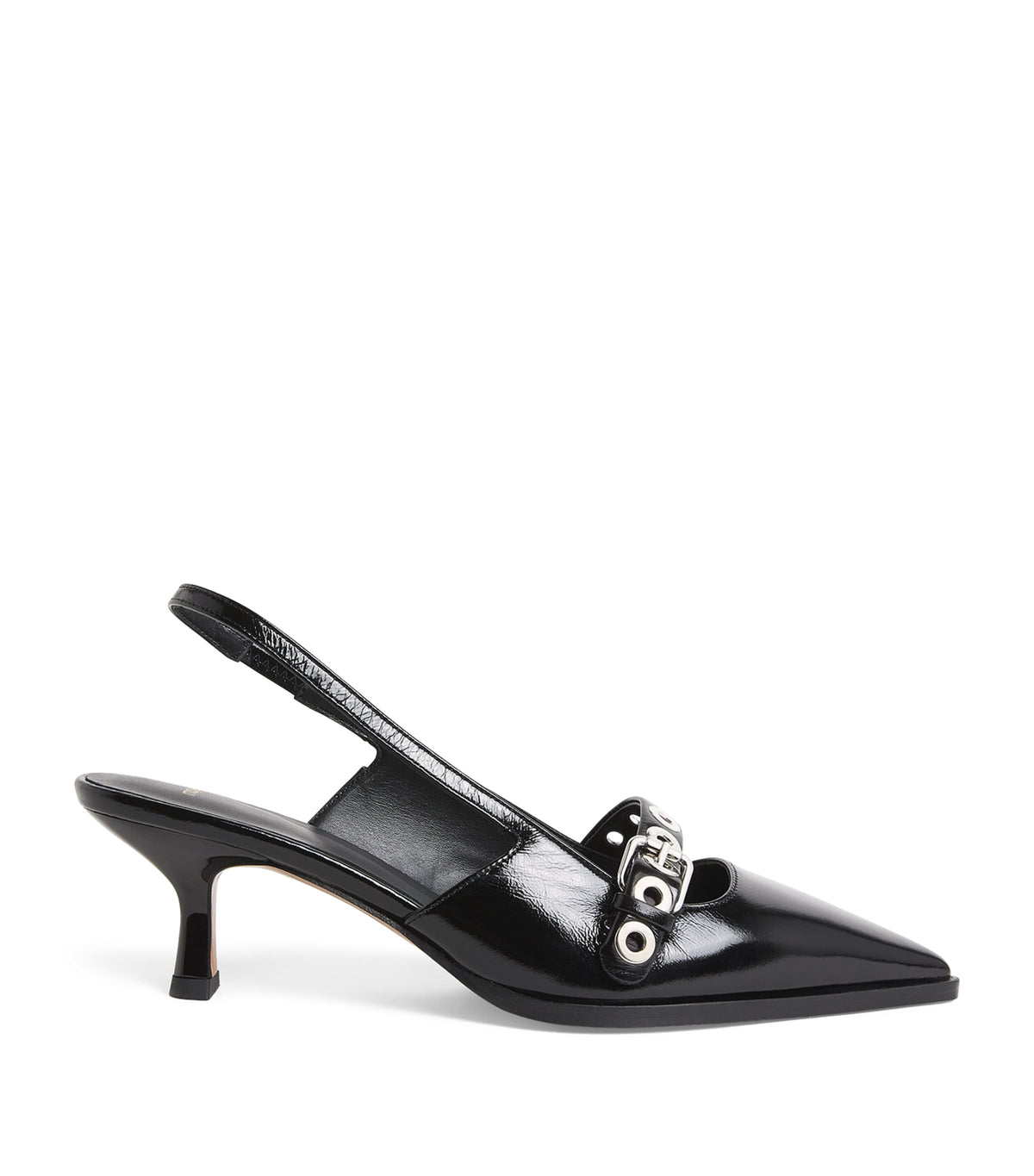 Maje Patent Leather Buckled Pumps 30