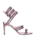 René Caovilla Satin Chandelier Heeled Sandals 80