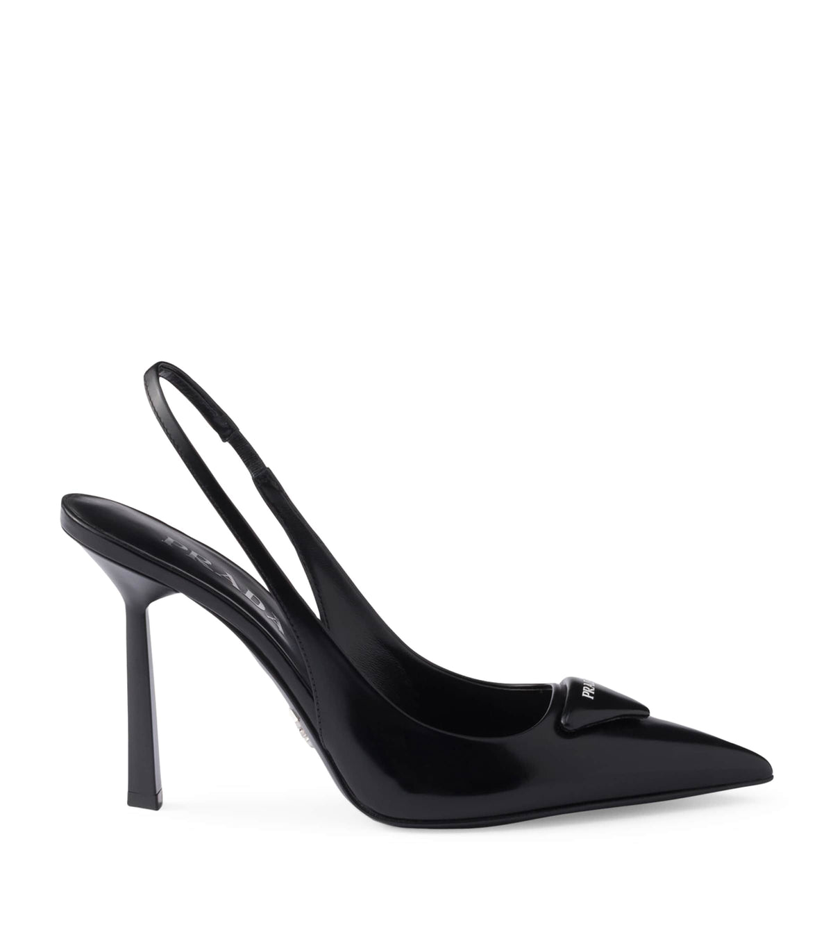 Prada Brushed Leather Slingback Pumps 75