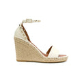 Valentino Garavani Rockstud Kidskin Pumps 100mm - White wedge