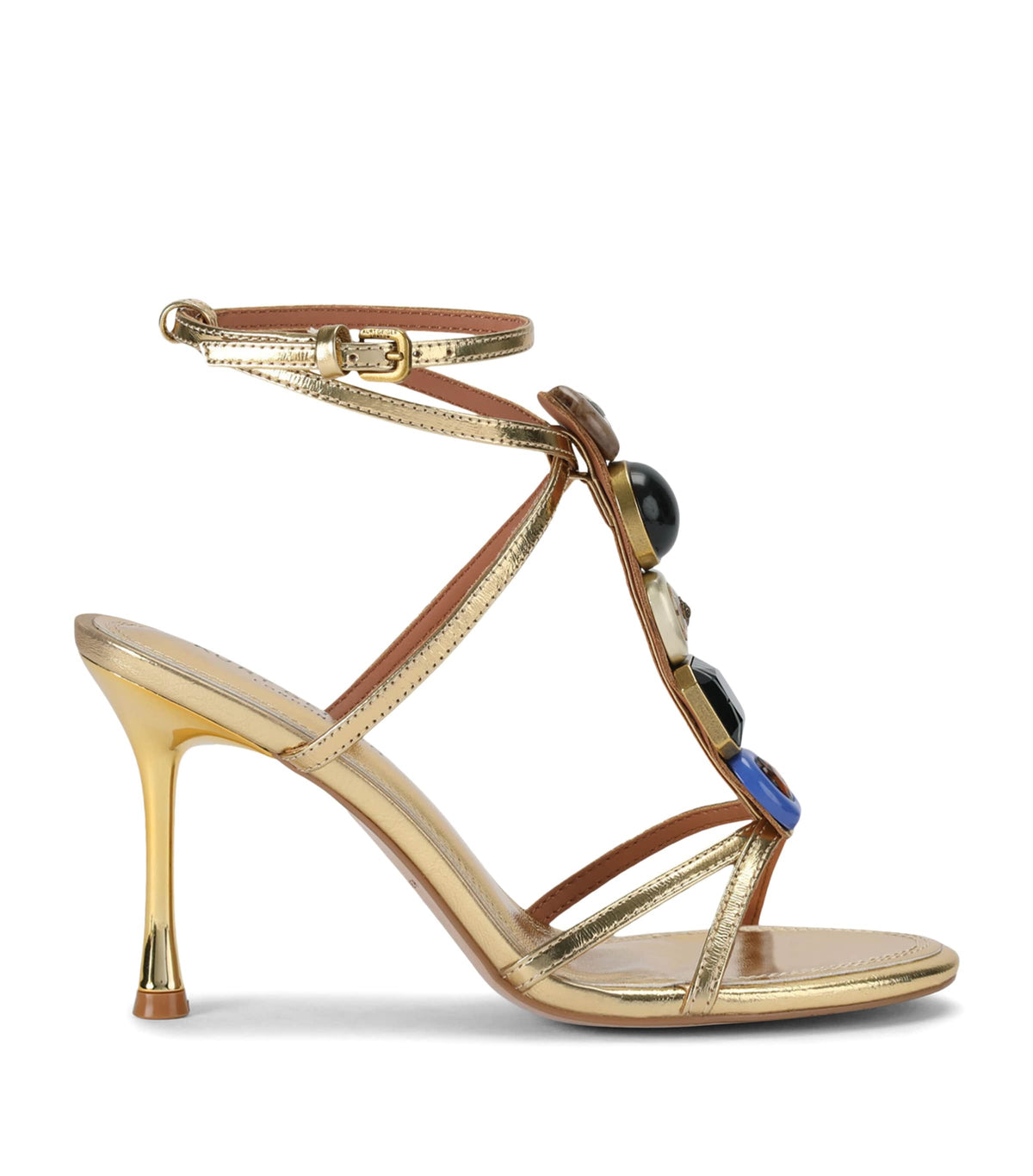 Kurt Geiger London Leather Embellished LouLou Heeled Sandals 90
