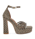 Kurt Geiger London Crystal Strap Platform Sandals