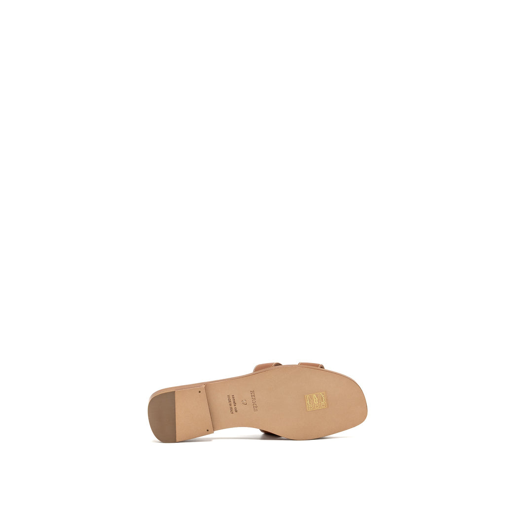 HERMES ORAN SANDAL CALFSKIN GOLD