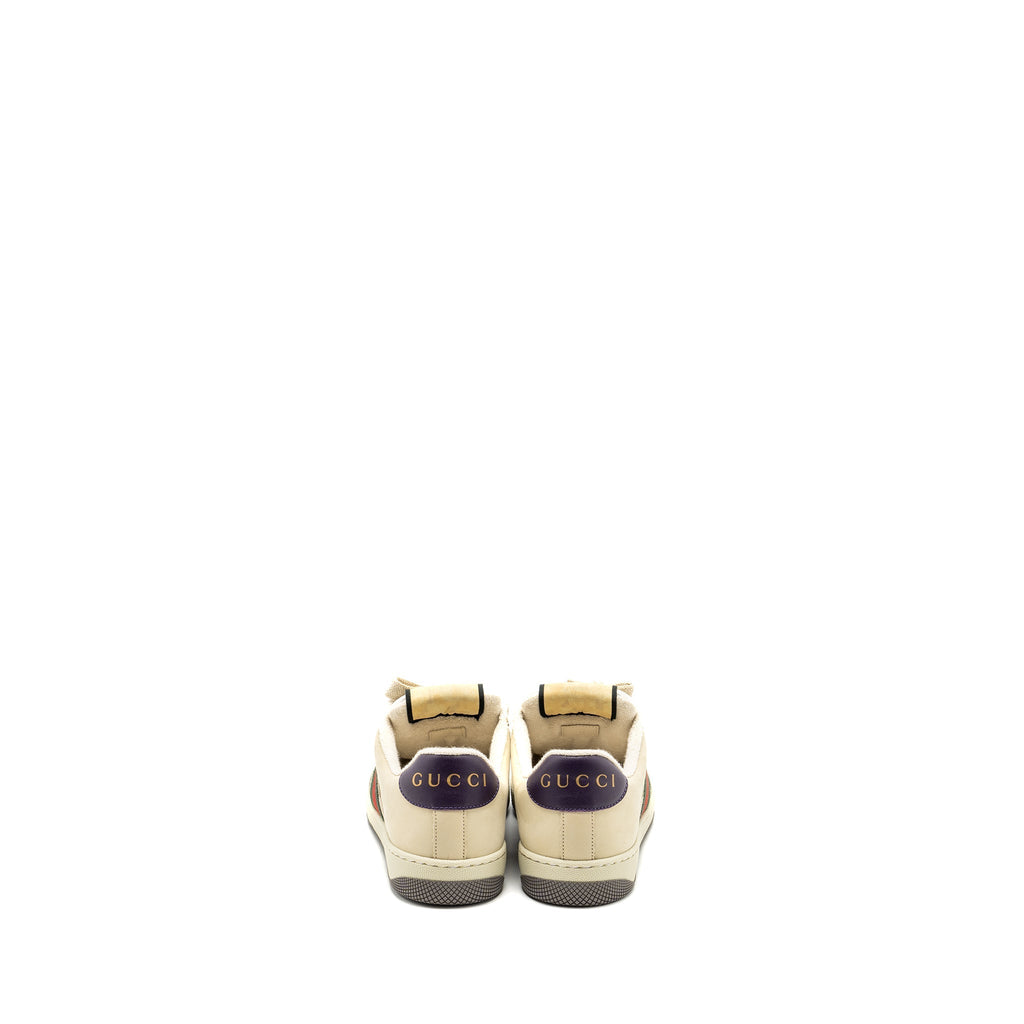 GUCCI SCREENER LEATHER TRAINER MULTICOLOUR