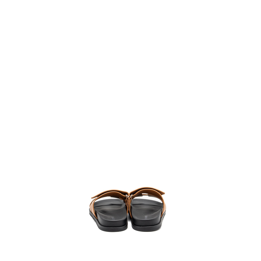 HERMES CHYPRE SANDALS GOLD / BLACK