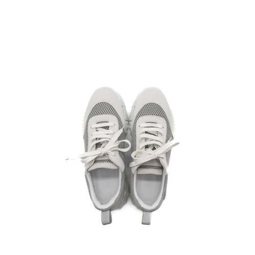 HERMES FEMME BOUNCING SNEAKER GRIS LULEA/ BLANC