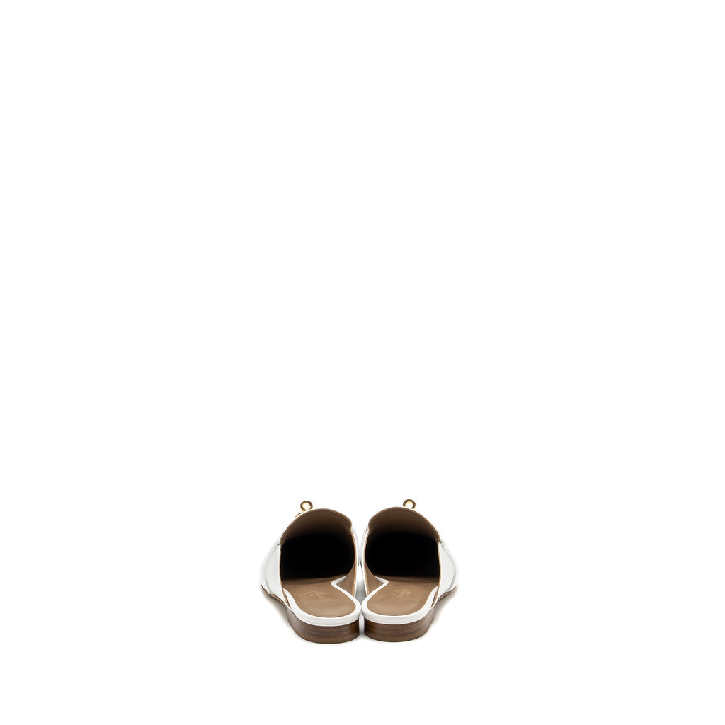 HERMES OZ MULES WHITE RGHW