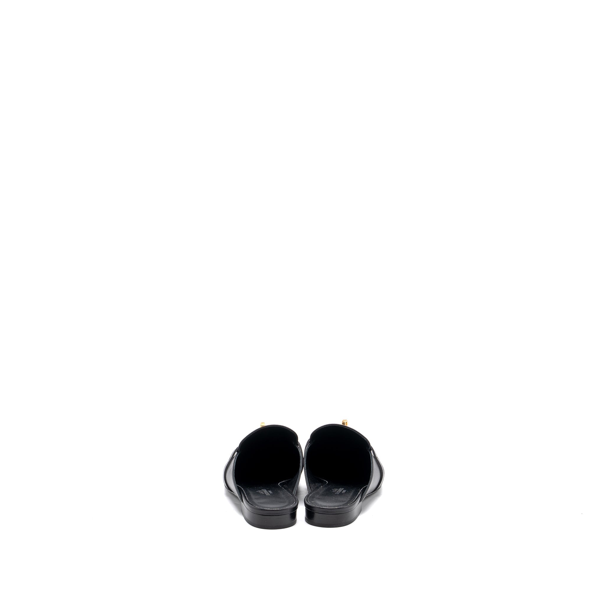 HERMES OZ MULE BLACK RGHW