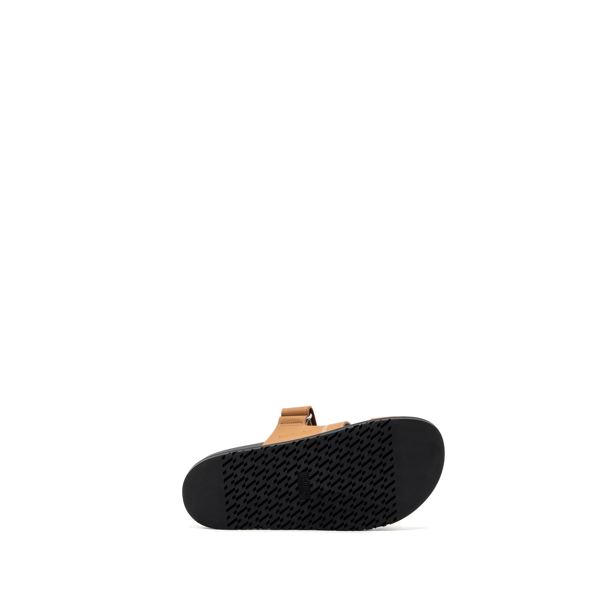 HERMES CHYPRE SANDALS STAR EMBROIDERED IN NATURAL