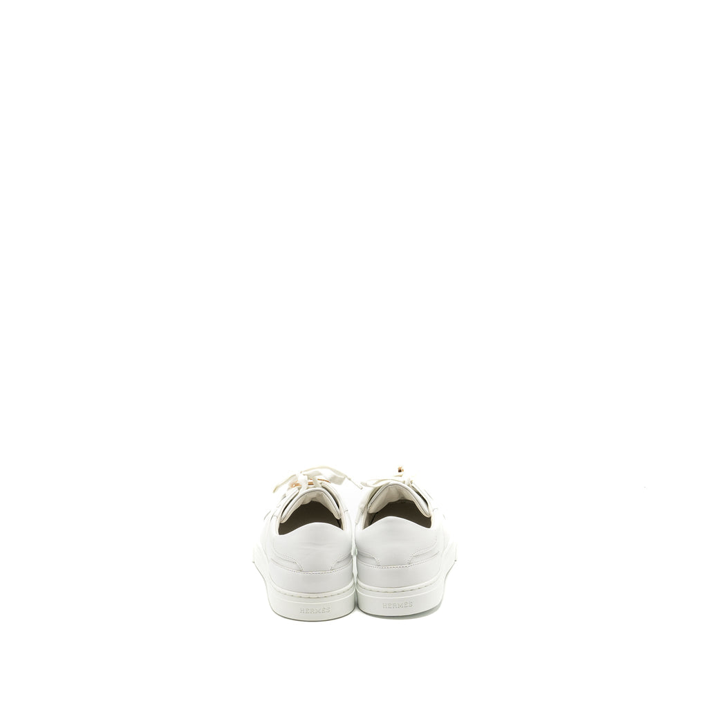 HERMES DAY SNEAKER CALFSKIN WHITE RGHW