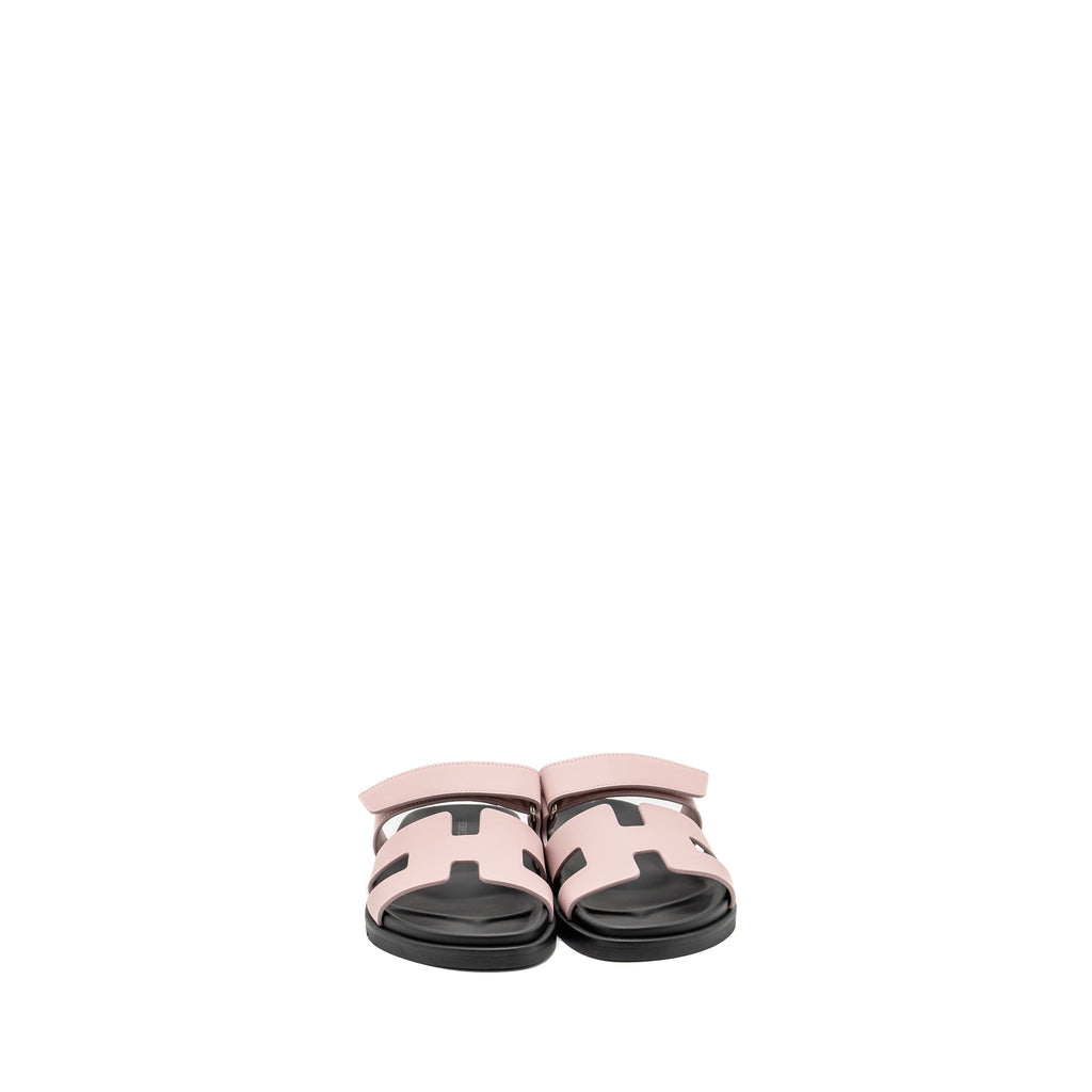 HERMES CHYPRE SANDALS CALFSKIN ROSE CANCAN