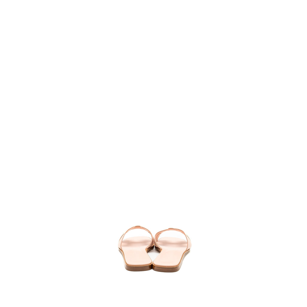 HERMES ORAN SANDALS EPSOM ROSE PALE