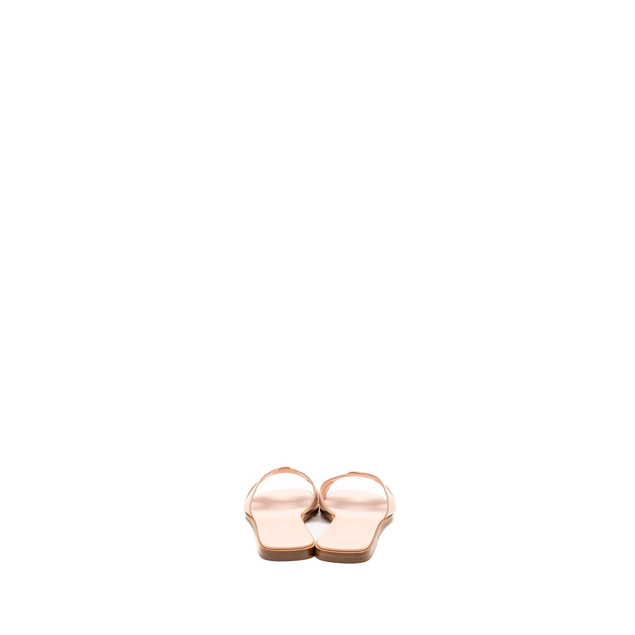 HERMES ORAN SANDALS EPSOM ROSE PALE