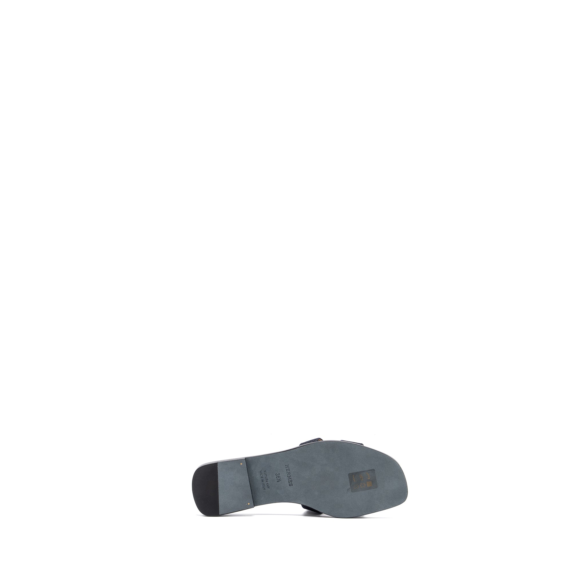 HERMES ORAN SANDALS BLEU BRUT