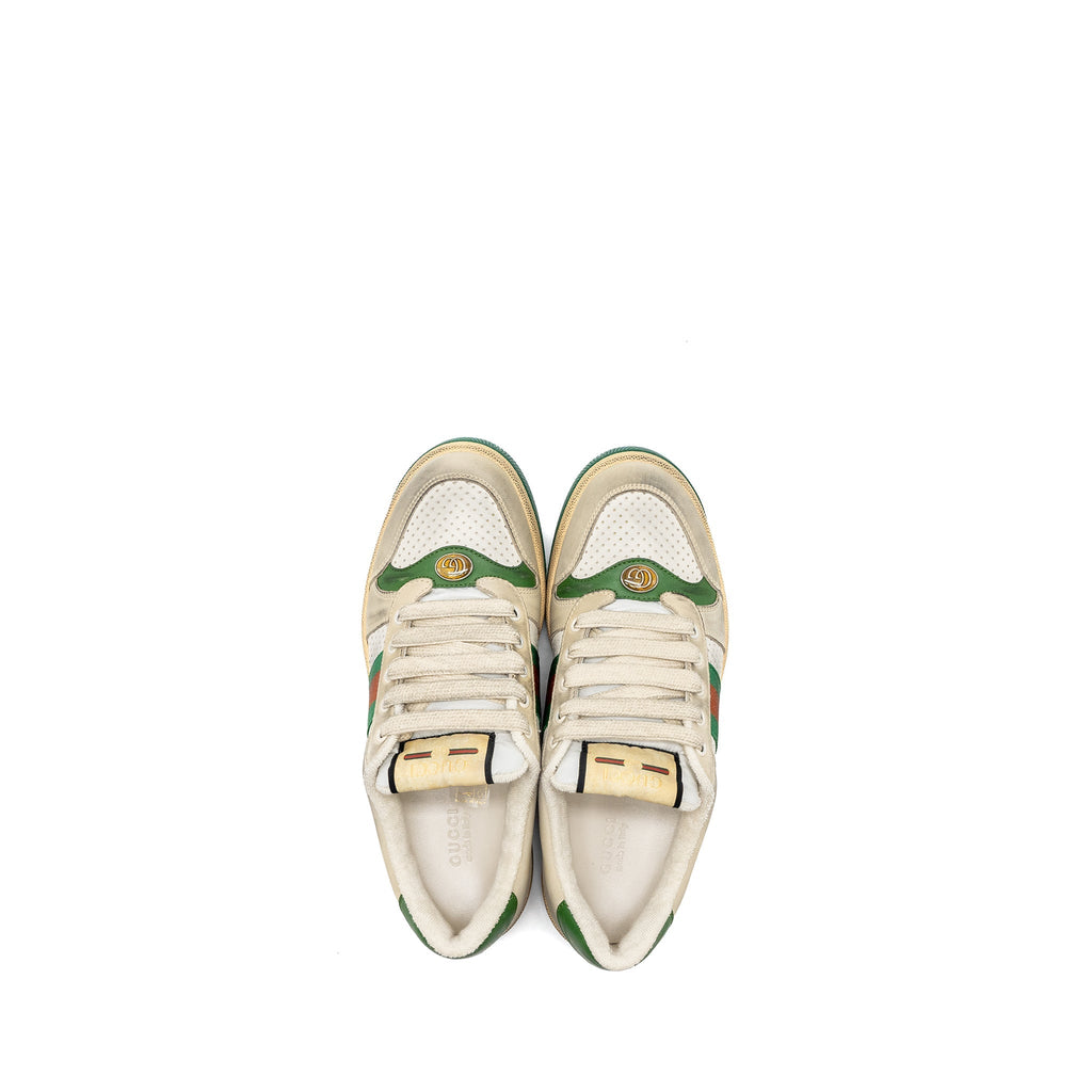 GUCCI WOMEN’S SCREENER LEATHER TRAINER / SNEAKERS MULTICOLOUR