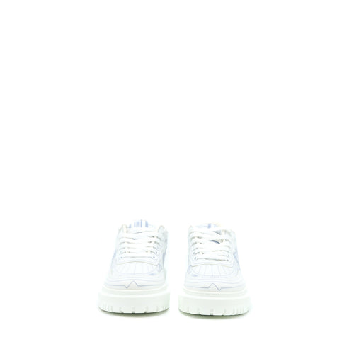 DIOR ADDICT BLUE TOILE DE JOUY TECHNICAL FABRIC LOW TOP SNEAKERS