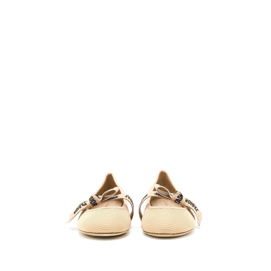 DIOR J’ADIOR BALLET PUMP CANVAS BEIGE