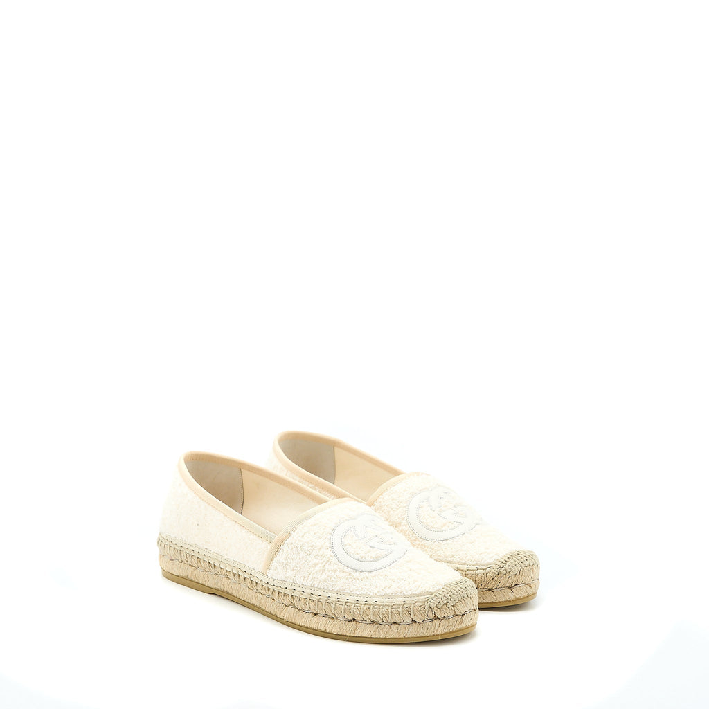 GUCCI ESPADRILLES COTTON / TWEED WHITE