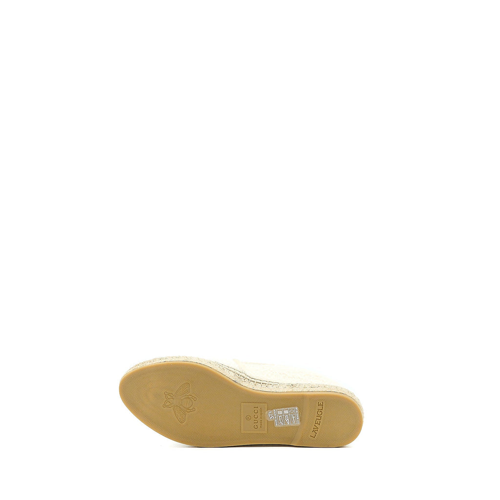 GUCCI ESPADRILLES COTTON / TWEED WHITE