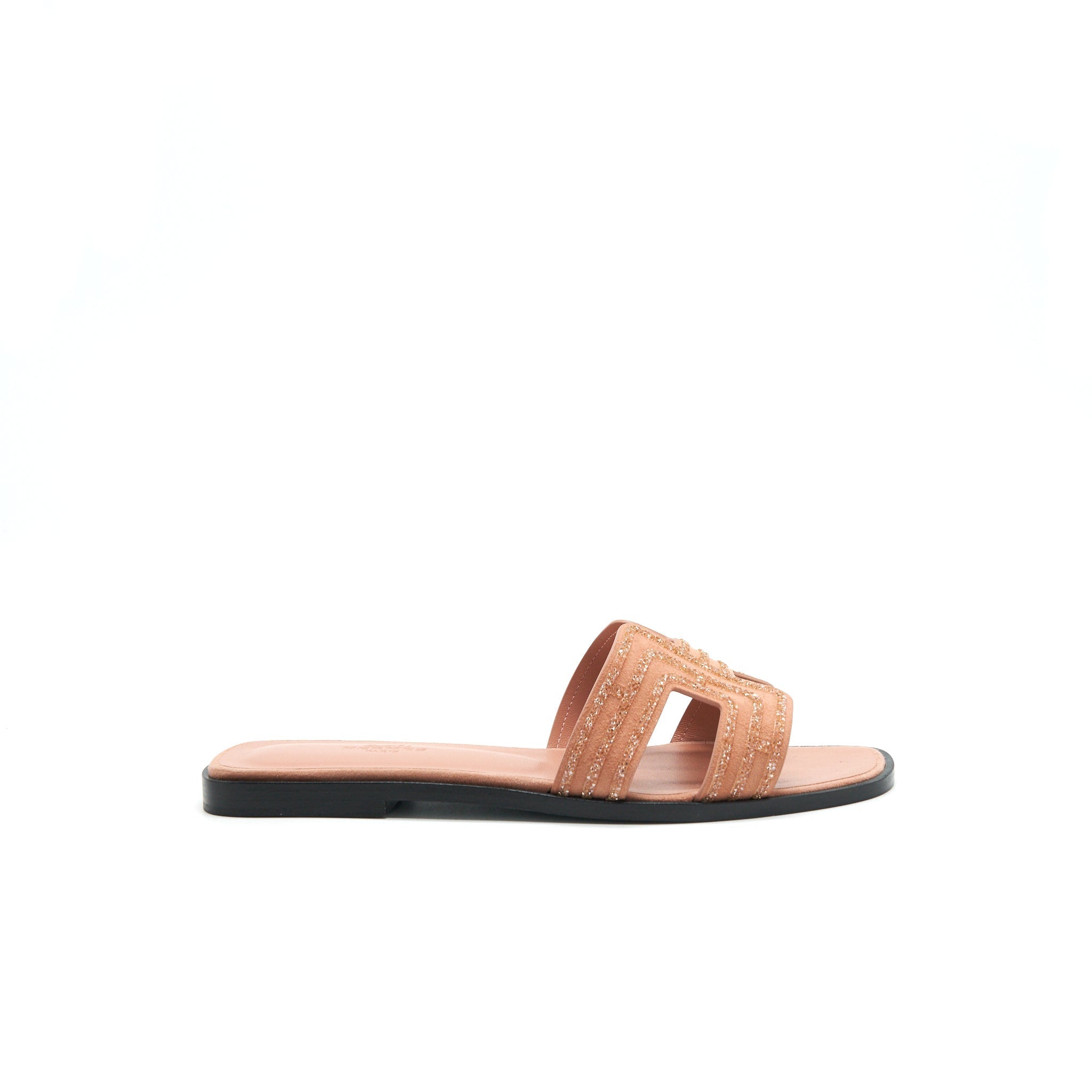 HERMES ORAN SANDAL ROSE AUBE/ NUDE