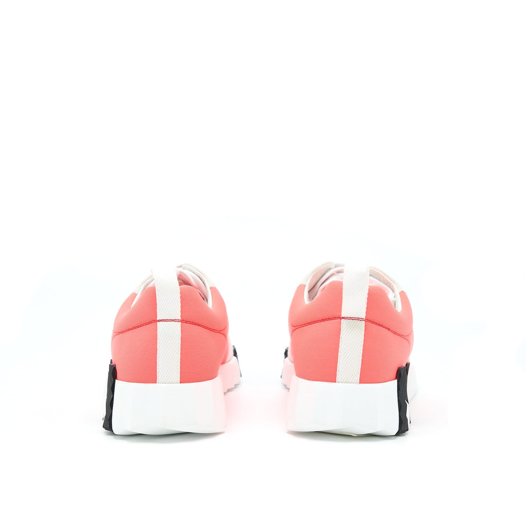 HERMES ORANGE/WHITE BOUNCING SNEAKER