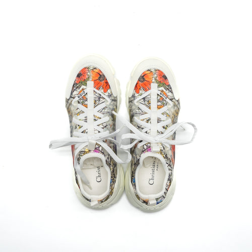 DIOR D-CONNECT SNEAKER FLOWER PRINTED FABRIC MULTICOLOUR
