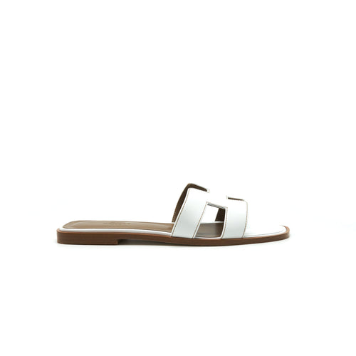 HERMES ORAN SANDALS BLANC
