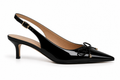 CASSIELA BLACK BOW ERIC KITTEN HEEL