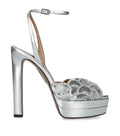 Aquazzura Leather Ce Soir Heeled Sandals 130